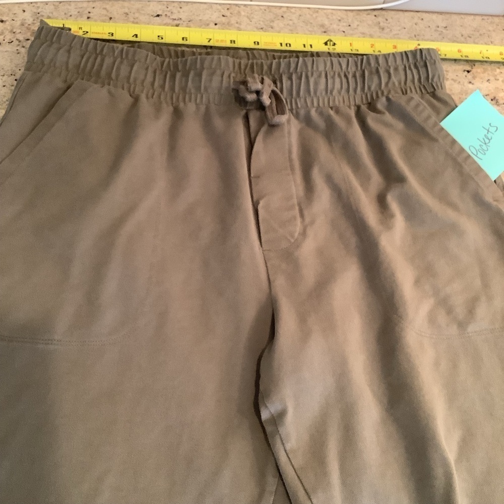 Eddie Bauer Green Knit Pull On Pants Size Medium With Drawstring - Picture 5 of 7